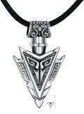 wholesale 925 Sterling Silver Arrowhead Shape Cremation Jewelry with Funnel and Fill Tool-0-0