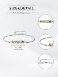 wholesale 925 Sterling Silver Adjustable Abalone Shell Bar Bracelet with Tree of Life Design Summer s for Women-0-3