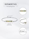 wholesale 925 Sterling Silver Adjustable Abalone Shell Bar Bracelet with Tree of Life Design Summer s for Women-0-3