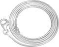 wholesale 925 Sterling Silver Snake Chain Necklace White Gold Plated Lobster Clasp-0-4