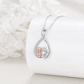 wholesale 925 Sterling Silver Infinity Sister Forever My Friend Pendant Necklaces Gifts for Women-0-2
