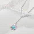 wholesale Sterling Silver NA Recovery Symbol Necklace Sobriety Gift for Women-0-32