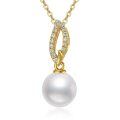 TOUPOP 14K Gold Freshwater Pearl Pendant Necklaces For Women-0-0