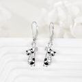 wholesale 925 Sterling Silver Panda Cat Raccoon Squirrel Tree Branch Drop Dangle Leverback Earrings for Women Girls Gift Jewelry Accessories-0-3