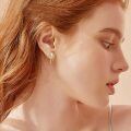 wholesale 925 Sterling Silver Pearl Bow Earrings-0-4