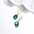 wholesale 14K Gold Birthstone Earrings, Elegant Detailed Design for Women, 31.6mm-0-3
