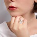 wholesale Sterling Silver Leaf Ring with Birthstone Adjustable Wrap Promise Engagement Wedding Rings for Women-0-46