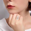 wholesale 925 Sterling Silver Leaf Ring with Birthstone Adjustable Wrap Promise Engagement Wedding Rings for Women-0-46