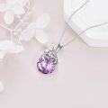 wholesale 14K Gold Pink Crystal Black Cat Pendant Necklace for Women Cats Lover-0-161