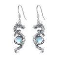 wholesale 925 Sterling Silver Moonstone Dragon Drop Earrings for Women and Men-0-0
