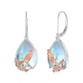 TOUPOP Sterling Silver Lotus Axolotl Hummingbird Sea Turtle Dangle Drop Earrings-0-0