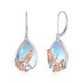TOUPOP Sterling Silver Lotus Axolotl Hummingbird Sea Turtle Dangle Drop Earrings-0-0