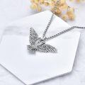 wholesale 925 Sterling Silver Vintage Style Hawk Pendant Necklaces for Men Dad Gifts-0-4