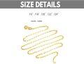 wholesale 10k Solid Gold 1.8mm Dainty Yellow Gold Italian Mirror Link Chain Necklace  for Women Girls 16/18/20/22/24-0-5