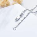 wholesale 925 Sterling Silver Box Link Chain Necklace 18-36 for Men/Women/Girls-0-3