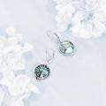 wholesale 925 Sterling Silver Cat Moon Star Abalone Shell Leverback Earrings  for Women-0-3