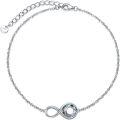 wholesale TOUPOP Bracelet For Women Sterling Silver Infinity Symbol Bracelet With Purple Crystal Birthday Jewelry Gifts For Women Wife Girlfriend -0-0