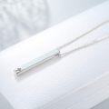wholesale TOUPOP Bar Necklaces For Women Sterling Silver Opal Necklace For Women Vertical Bar Necklace Faith Hope Love Necklace Heartbeat Necklace Opal Jewelry Birthday Gifts For Women -0-4