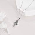 wholesale 925 Sterling Silver Hamsa Hand Evil Eye Protection Amulet Talisman Necklace for Women and Men-0-3