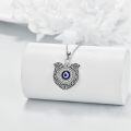 wholesale 925 Sterling Silver Evil Eye Pendant Necklace Norse Viking Jewelry for Women and Men-0-3
