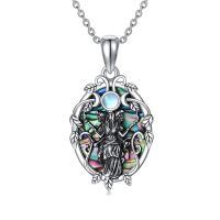 wholesale 925 Sterling Silver Celtic Triple Goddess Moon Goddess Pendant Necklace-Original-Abalone Shell