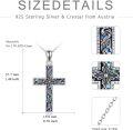 wholesale 925 Sterling Silver Cross Necklace with Sunflower Rose Flower Infinity Love Celtic Knot Pendant for Women-0-3