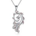 wholesale 925 Sterling Silver Phoenix Pendant Necklace-0-0