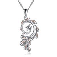 wholesale 925 Sterling Silver Phoenix Pendant Necklace-Style-1