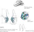 wholesale 925 Sterling Silver Butterfly Dangle Earrings - Hypoallergenic Perfect for Sensitive Ears Mother's Day Gift for Women & Butterfly Lovers Comes with Present Box-0-1