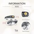 wholesale Sterling Silver & Gold Mountain Spoon Ring Vintage Nature-Inspired Adjustable Thumb Ring for Women-0-2