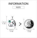wholesale 925 Sterling Silver Panda Bamboo Pendant Necklace for Women-0-1