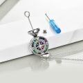 wholesale 925 Sterling Silver Abalone Shell Compass Pendant Necklace  for Women-0-1