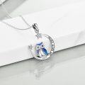 wholesale Sterling Silver Stone Owl Earrings for Women Cat Lovers Gift Drop Leverback-0-7