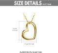 wholesale 14K Gold Hollow Heart Pendant Chain Necklace for Women Gifts-0-1