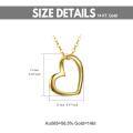 wholesale 14K Gold Hollow Heart Pendant Chain Necklace for Women Gifts-0-1