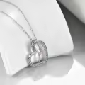 TOUPOP Sterling Silver Crystal Gymnast Necklace Gifts for Granddaughter Team USA Ballerina Sport Pendant-0-2