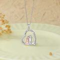 TOUPOP Sterling Silver Heart Sisters Pendant Necklace-0-4