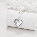 wholesale 925 Sterling Silver Heart Pet Memorial Keepsake Pendant with Paw Prints and Angel Design (Dog)-0-1