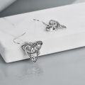 wholesale 925 Sterling Silver Celtic Cat Dangle Earrings - Unique s for Women-0-4