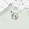 wholesale 925 Sterling Silver Angel Pendant Necklace Friendship s for Best Friend-0-2