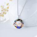 wholesale 925 Sterling Silver Rainbow Crystal Mama Bear Pendant Necklace for Women - Mother's Day Gift-0-1