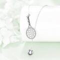 wholesale 925 Sterling Silver Tennis Racket & Ball Lariat Necklace for Women Gift-0-1