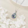 wholesale 925 Sterling Silver Abalone Shell Tree of Life Pendant Necklace with Dancing Figure Design-0-4