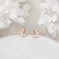 wholesale 925 Sterling Silver Pink Elephant Stud Earrings for Women Animal -0-1