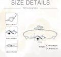 wholesale 925 Sterling Silver Heart and Infinity Charm Ankle Bracelet for Women-0-4