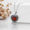 wholesale 925 Sterling Silver Blue Crystal Heart Locket Necklace for Women - Always in My Heart-0-46