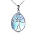 wholesale 925 Sterling Silver Filigree Teardrop Pendant Necklace for Women-0-51