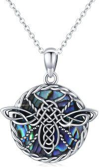 wholesale Sterling Silver & Cubic Zirconia Bee Celtic Knot Necklace - Symbol of Eternal Love, Hard Work & Loyalty - Perfect Gift for Her, Mom, Wife, Valentine's Day, Anniversary-Celtic Bee Necklace