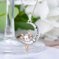 wholesale TOUPOP Axolotl Corgi Necklace Sterling Silver Axolotl Corgi Gifts Cute Animal Jewelry For Girls Women Teens -0-1