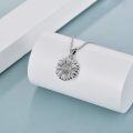 wholesale 925 Sterling Silver Sunflower Keepsake Pendant with Funnel and Cleaning Brush Set-0-2